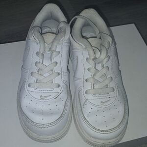 Nike Air Force One Afl Boy's White Athletic Sneakers SIZE 9C Toddler